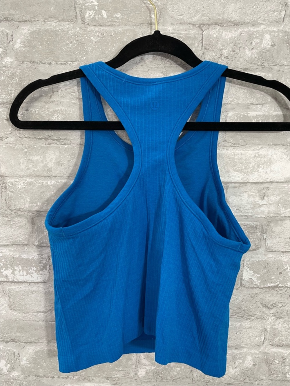 Blue Ribbed Tank Top - Women - Picture 5 of 7